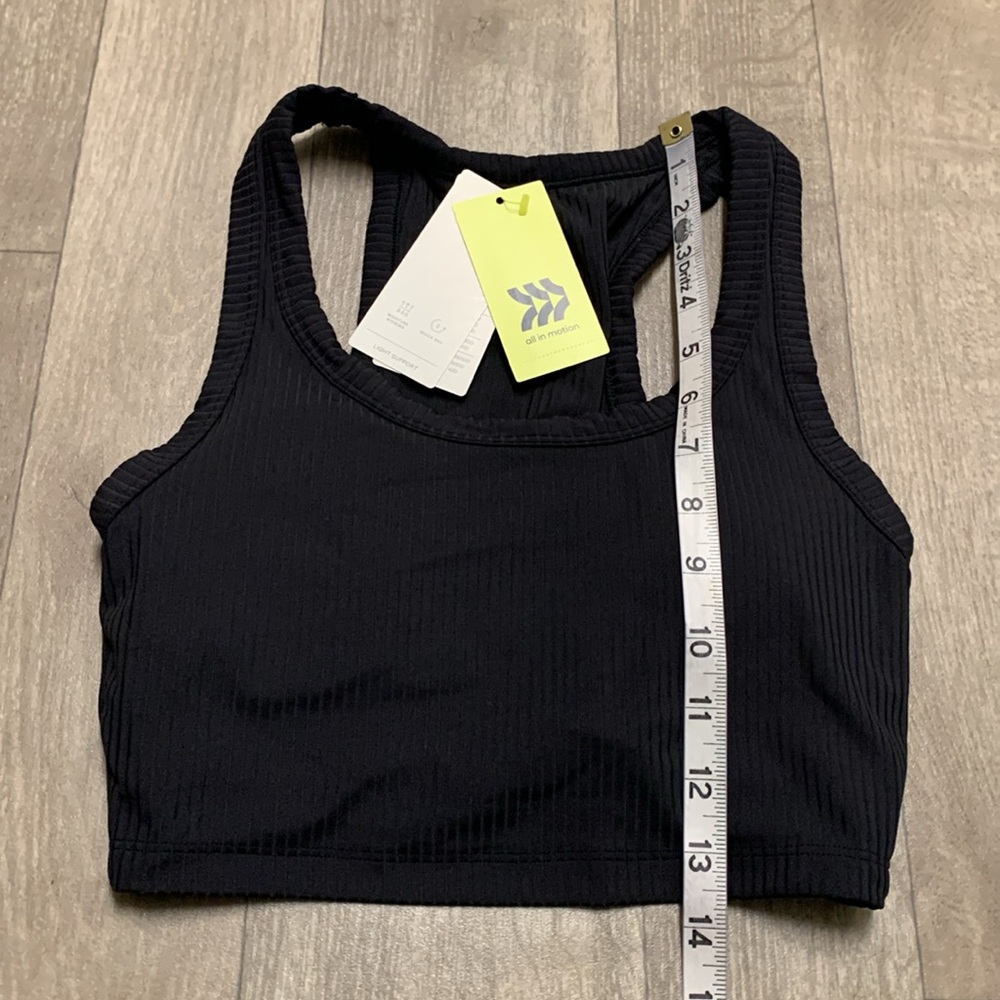 NWT All In Motion Seamless Light‎ Support Rib Racer Sports Bra - Picture 3 of 10